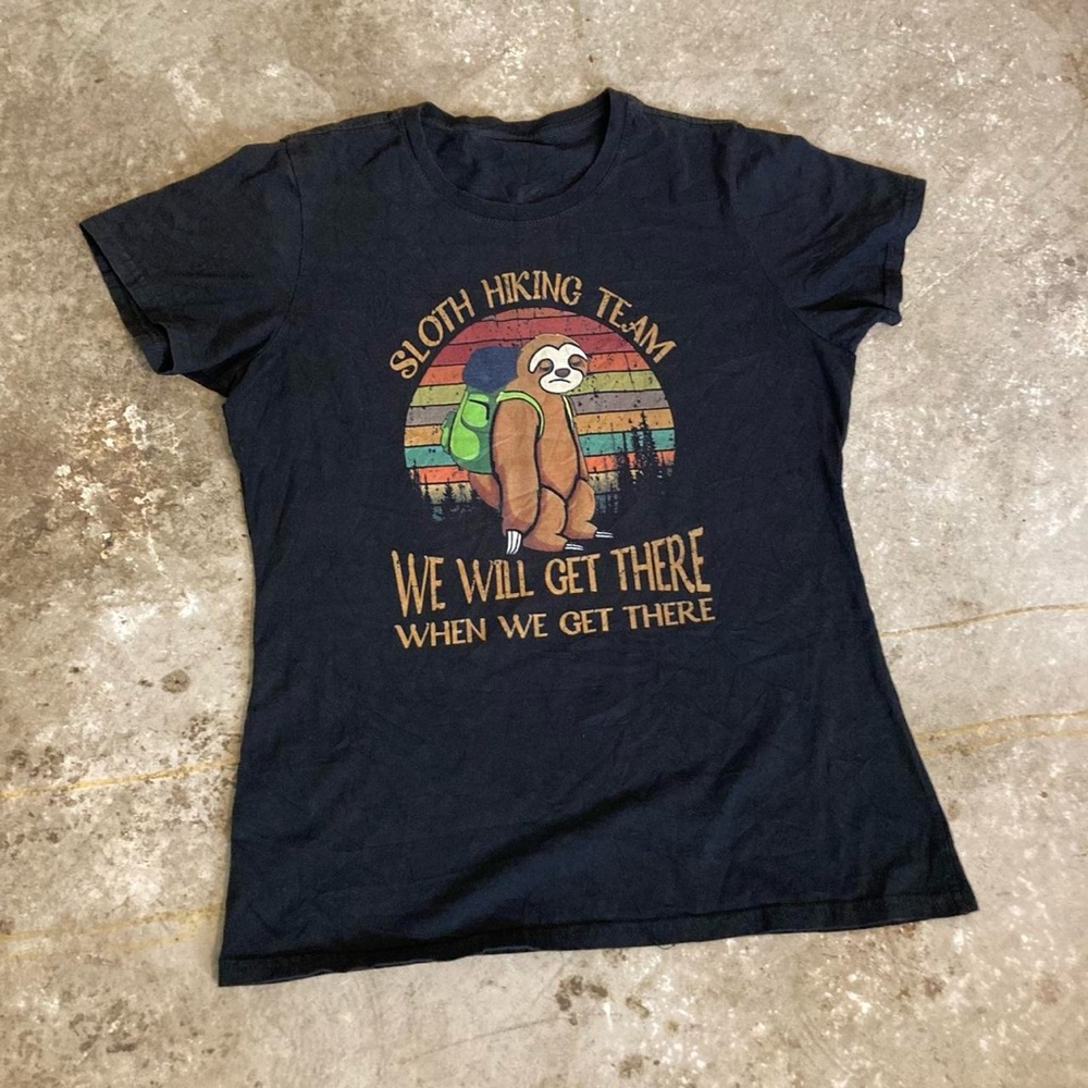 Black Sloth Hiking Team T-Shirt